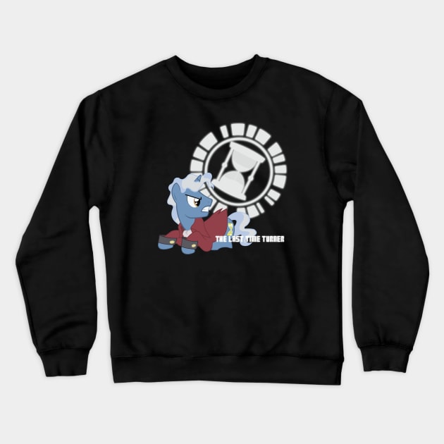 The Last Time Turner - (The 3rd Doctor Whooves) Crewneck Sweatshirt by Brony Designs